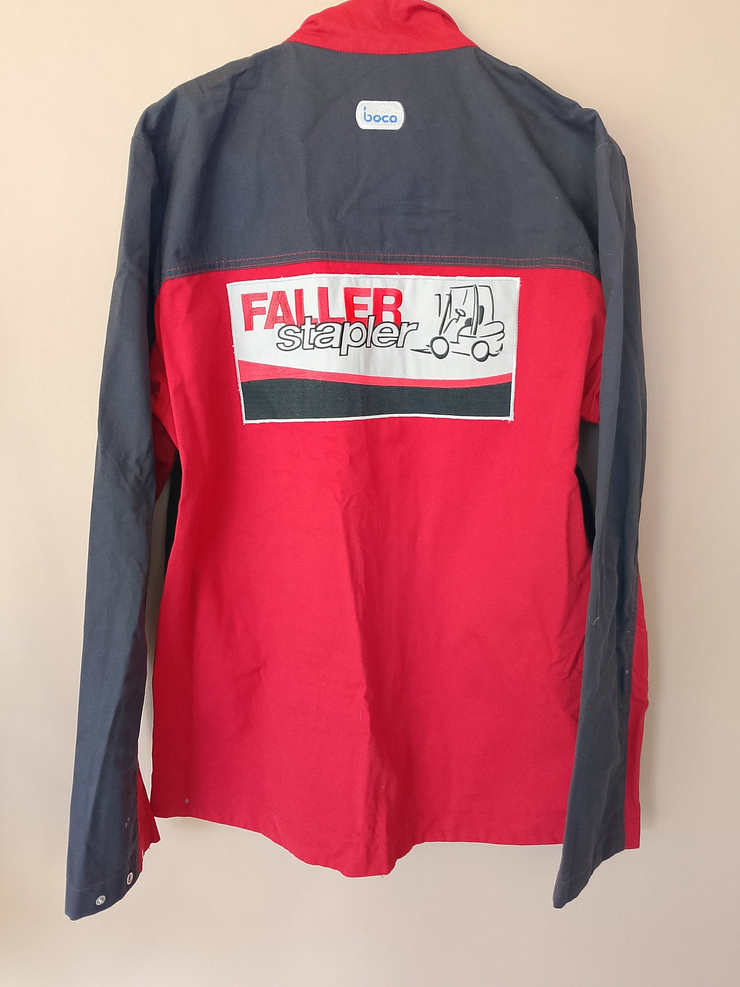 Geacă de lucru Faller, roșu și gri - Protecție și stil pe șantier sau în atelier!