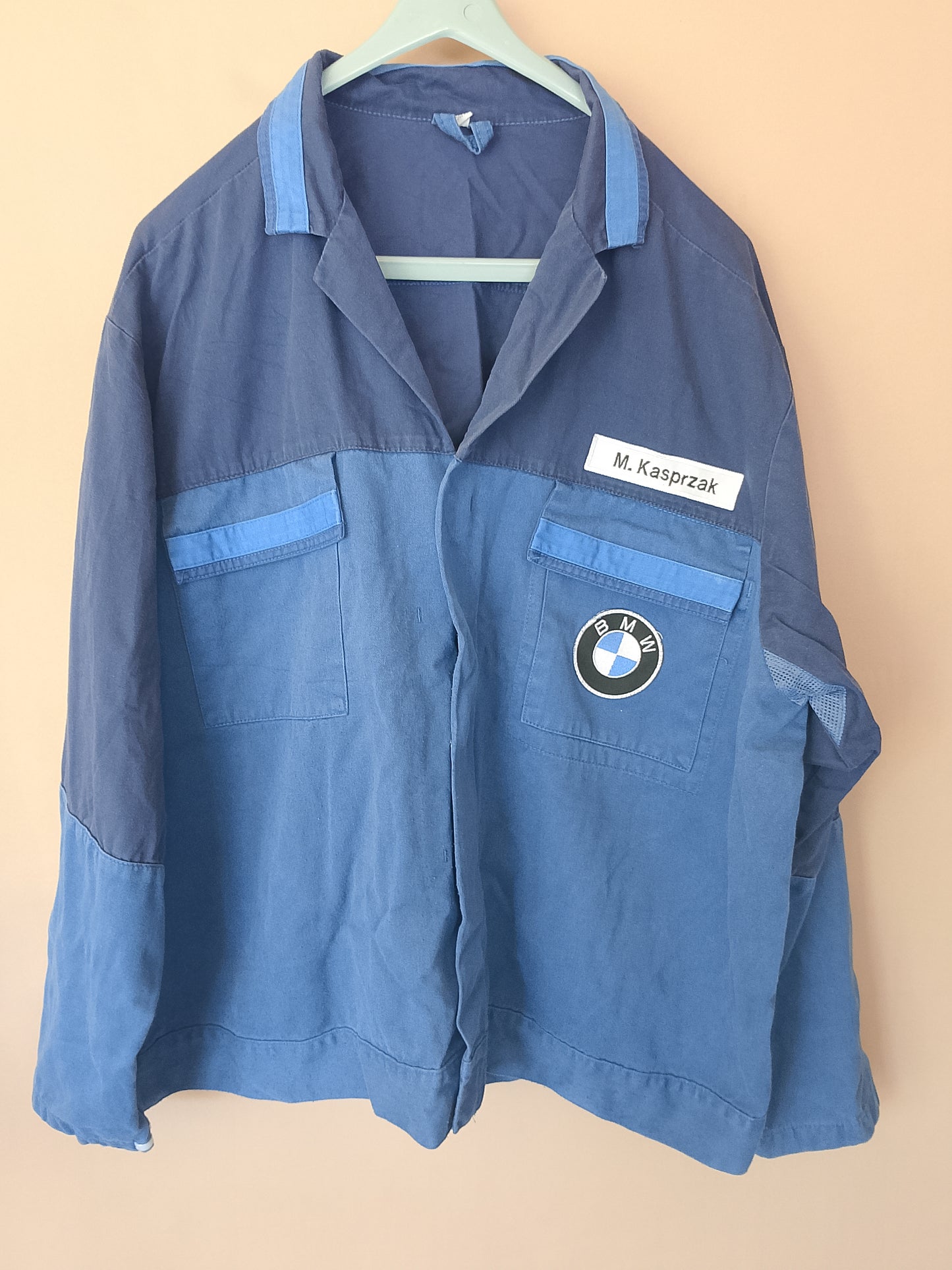 Jacheta de lucru BMW, model bicolora, albastru - Un accesoriu unic pentru pasionații de auto! Marime 56/58