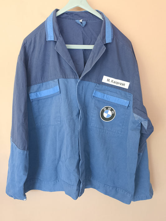 Jacheta de lucru BMW, model bicolora, albastru - Un accesoriu unic pentru pasionații de auto! Marime 56/58