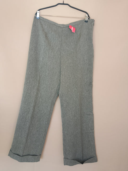 Pantaloni eleganți de damă, gri texturat, mărimea 52, DIBUTTI - Eleganță și confort la un preț imbatabil!