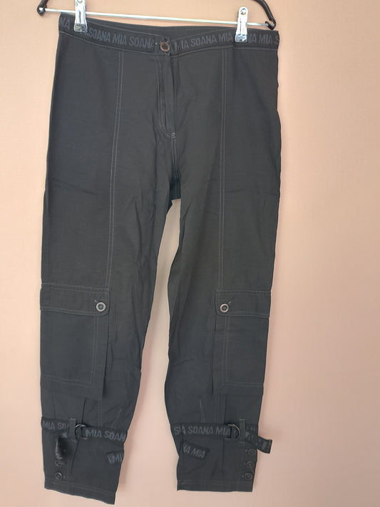 Pantaloni capri de damă, tip cargo, MIA SOANA - Marime 38