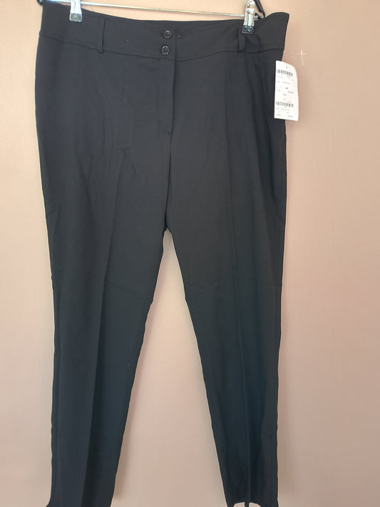 Pantaloni de damă eleganți, negri, mărimea 46 - Perfecți pentru o ținută office sau de seară!