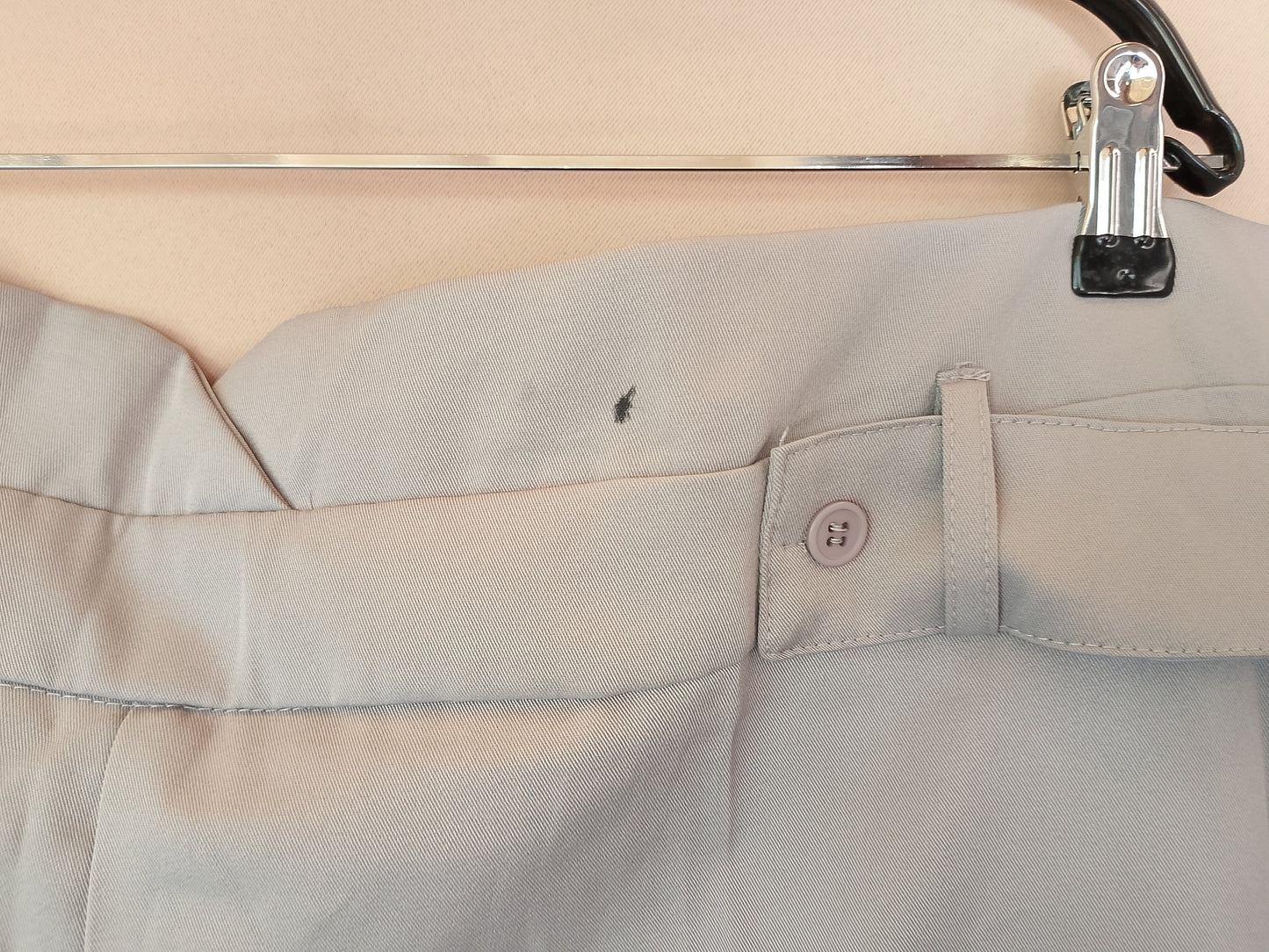 Pantaloni de damă, gri/bej, mărimea 54/56 - Design modern cu talie înaltă!