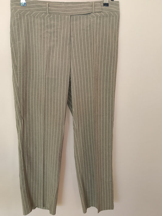 Pantaloni eleganți de damă Savannah, cu dungi, bej/maro, mărimea 42 - Noi, cu etichetă!