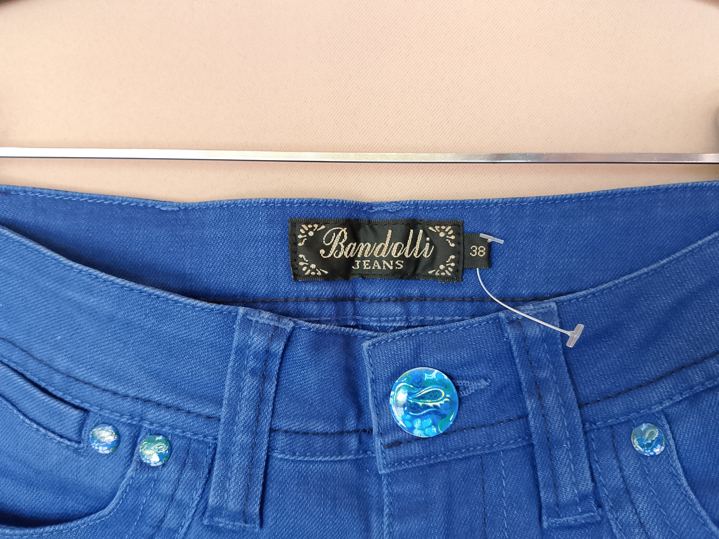 Pantaloni de damă, denim, albastru închis - Model clasic și versatil. Marime 38