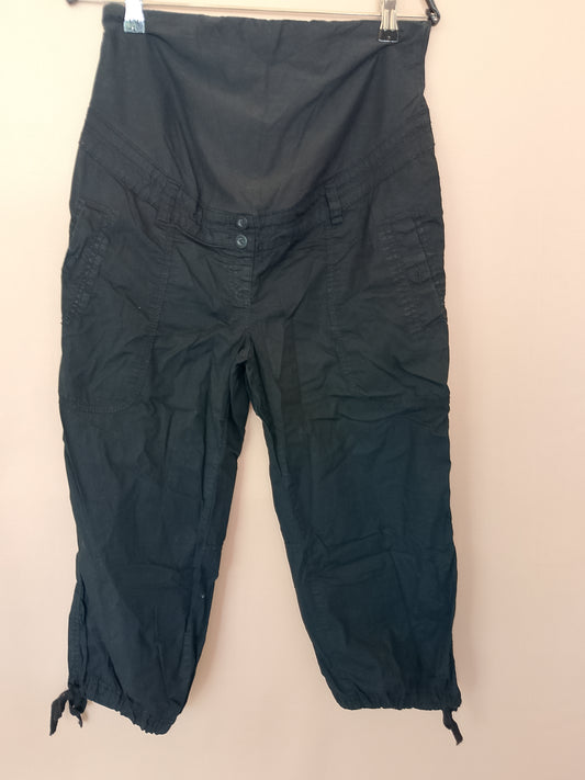 Pantaloni de gravidă H&M, colecția MAMA, negri, mărimea 38