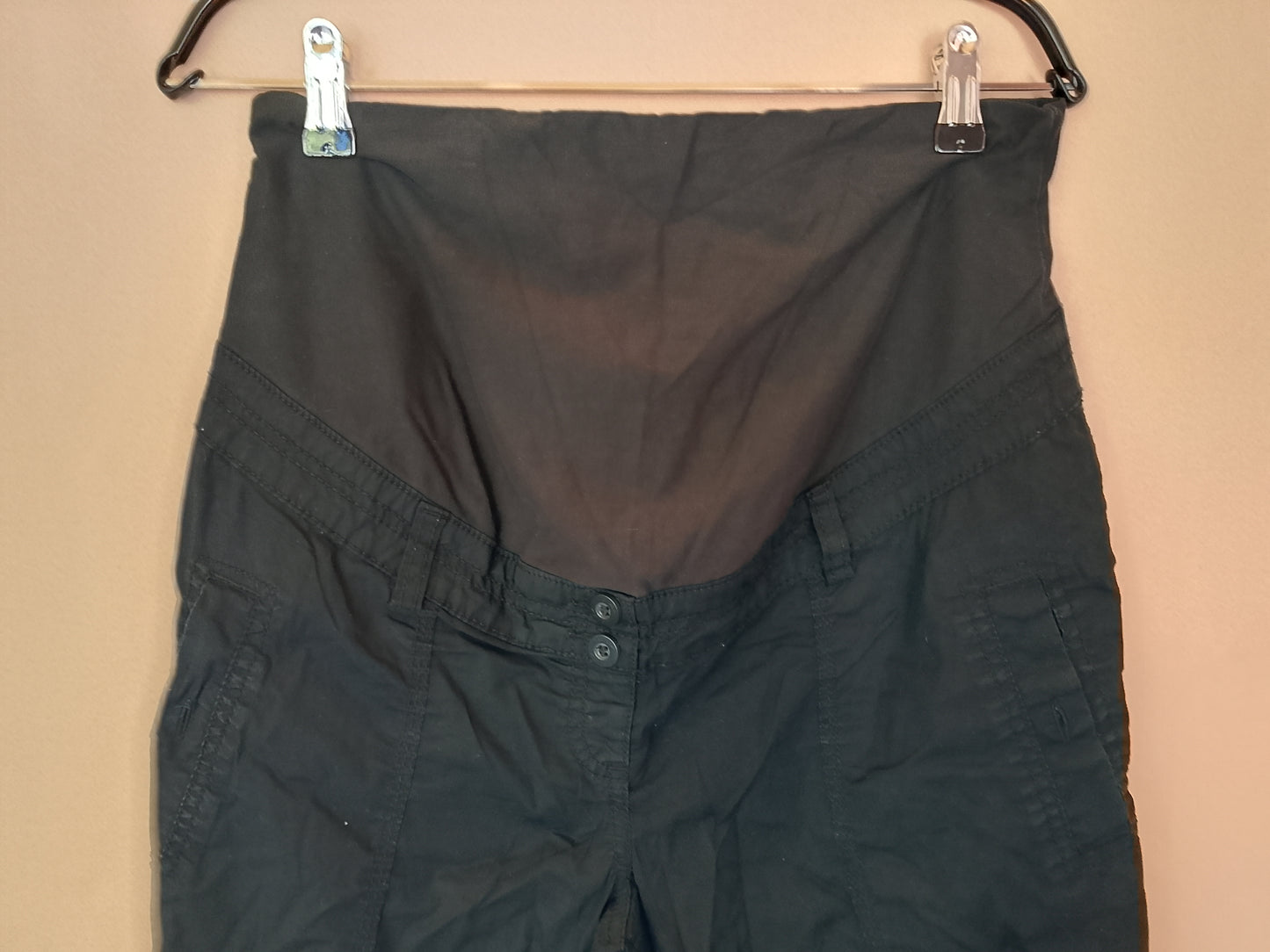 Pantaloni de gravidă H&M, colecția MAMA, negri, mărimea 38