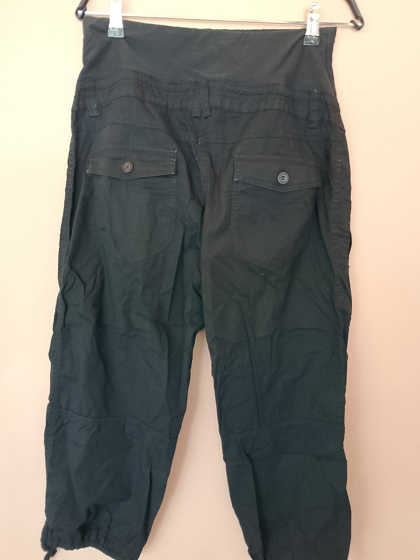 Pantaloni de gravidă H&M, colecția MAMA, negri, mărimea 38