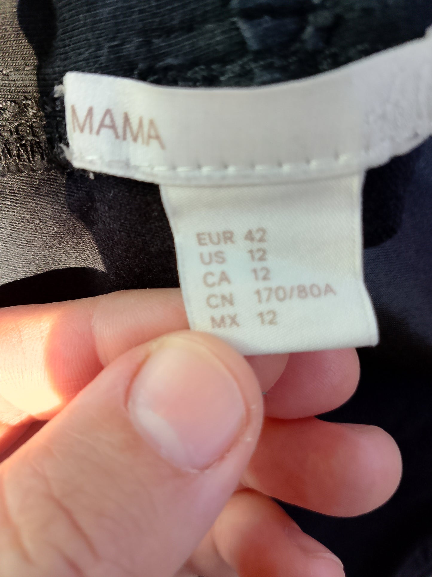 Blugi de sarcină negri/gri închiși – Esențiali pentru Garderoba Viitoarelor Mămici! Marimea 42.