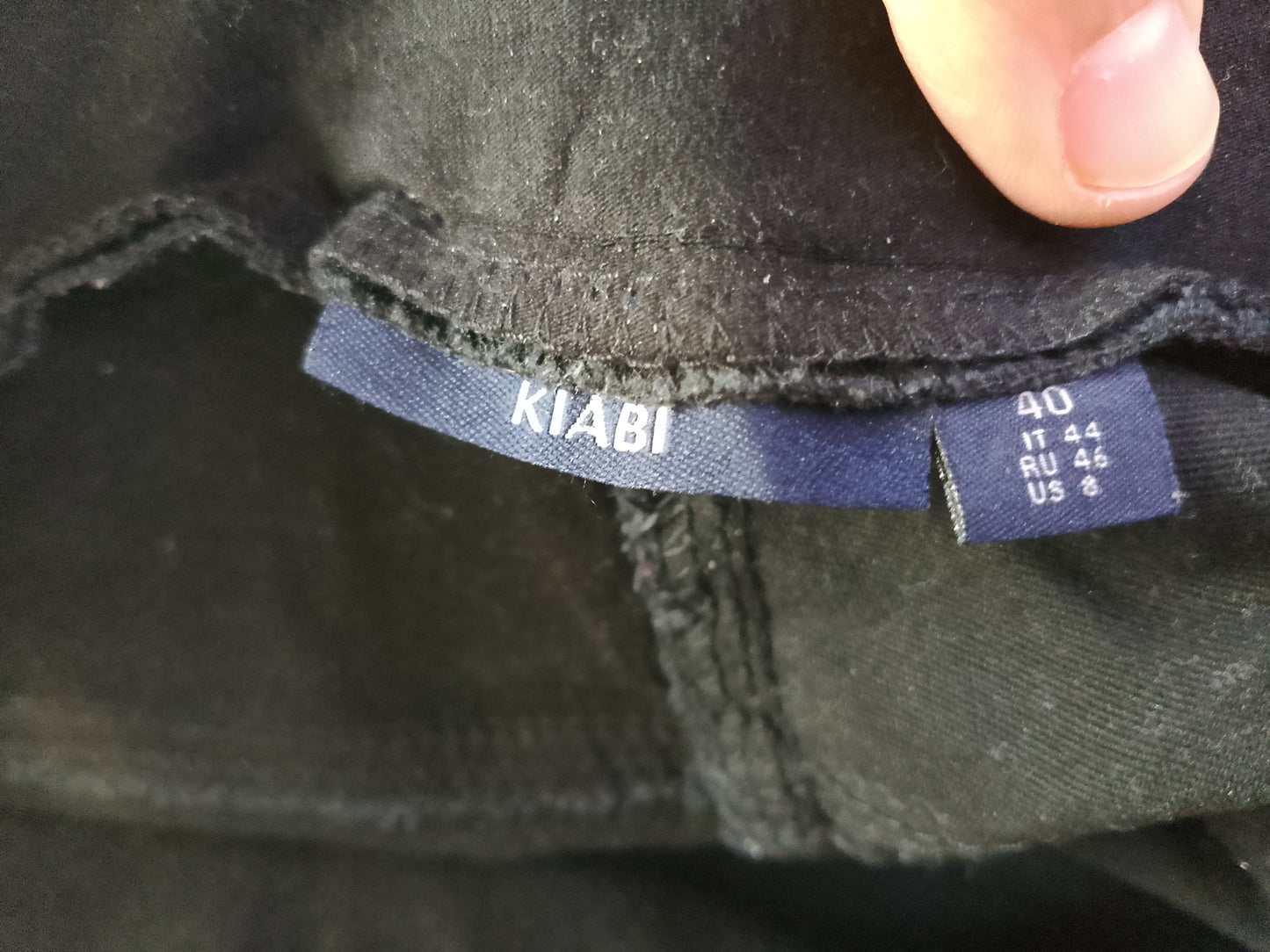 Pantaloni de sarcină negri Kiabi - Un Must-Have Confortabil și Elegant! Marime 40.