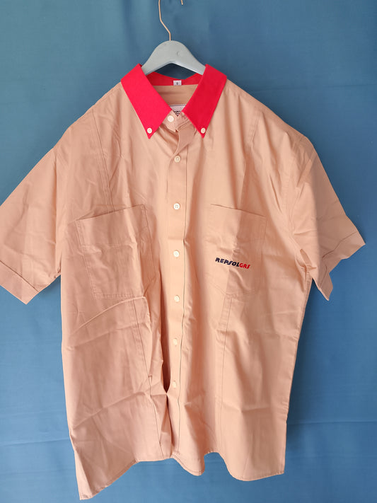 Cămașă Uniformă Repsol Gas, design clasic, mărimea G - Stare bună!