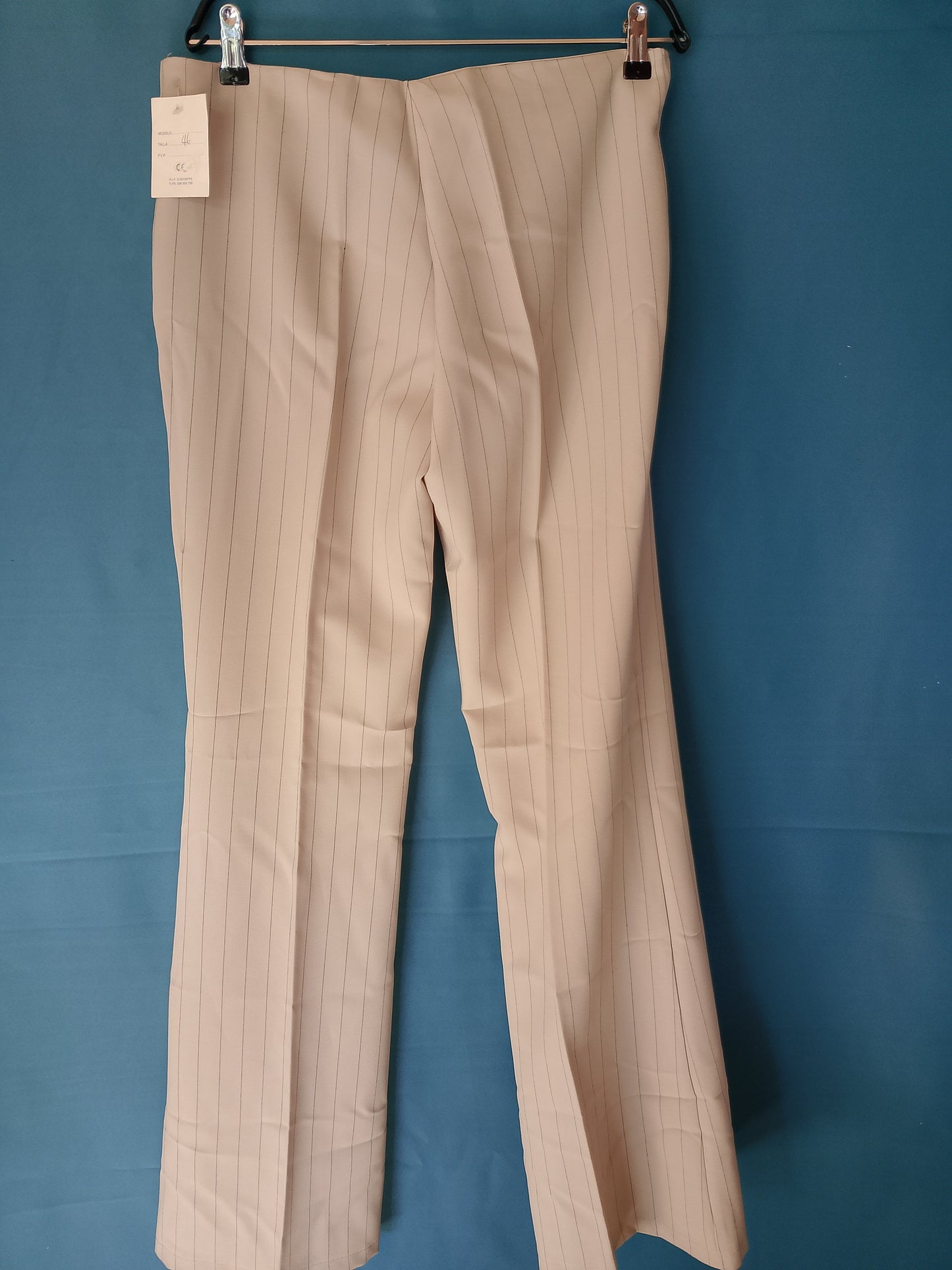 Pantaloni eleganți "Wide Leg", cu dungi fine, Mărimea 46, NOI cu etichetă!