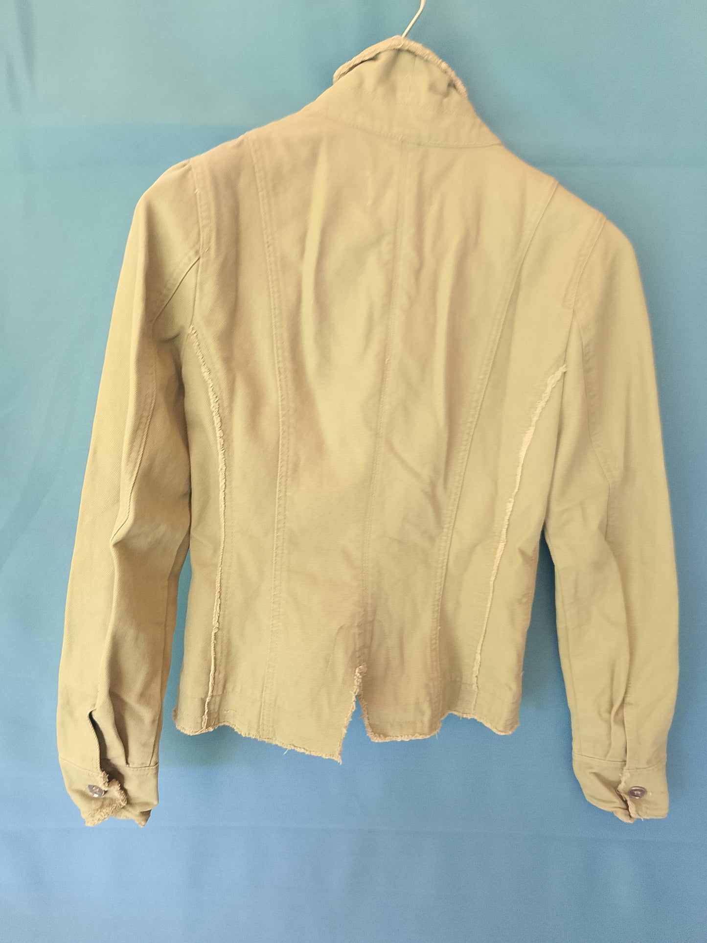 Jachetă/Sacou 'MNG' (Mango), Stil Vintage/Boho, Mărimea M, Culoare Verde Măsliniu - O piesă de efect!