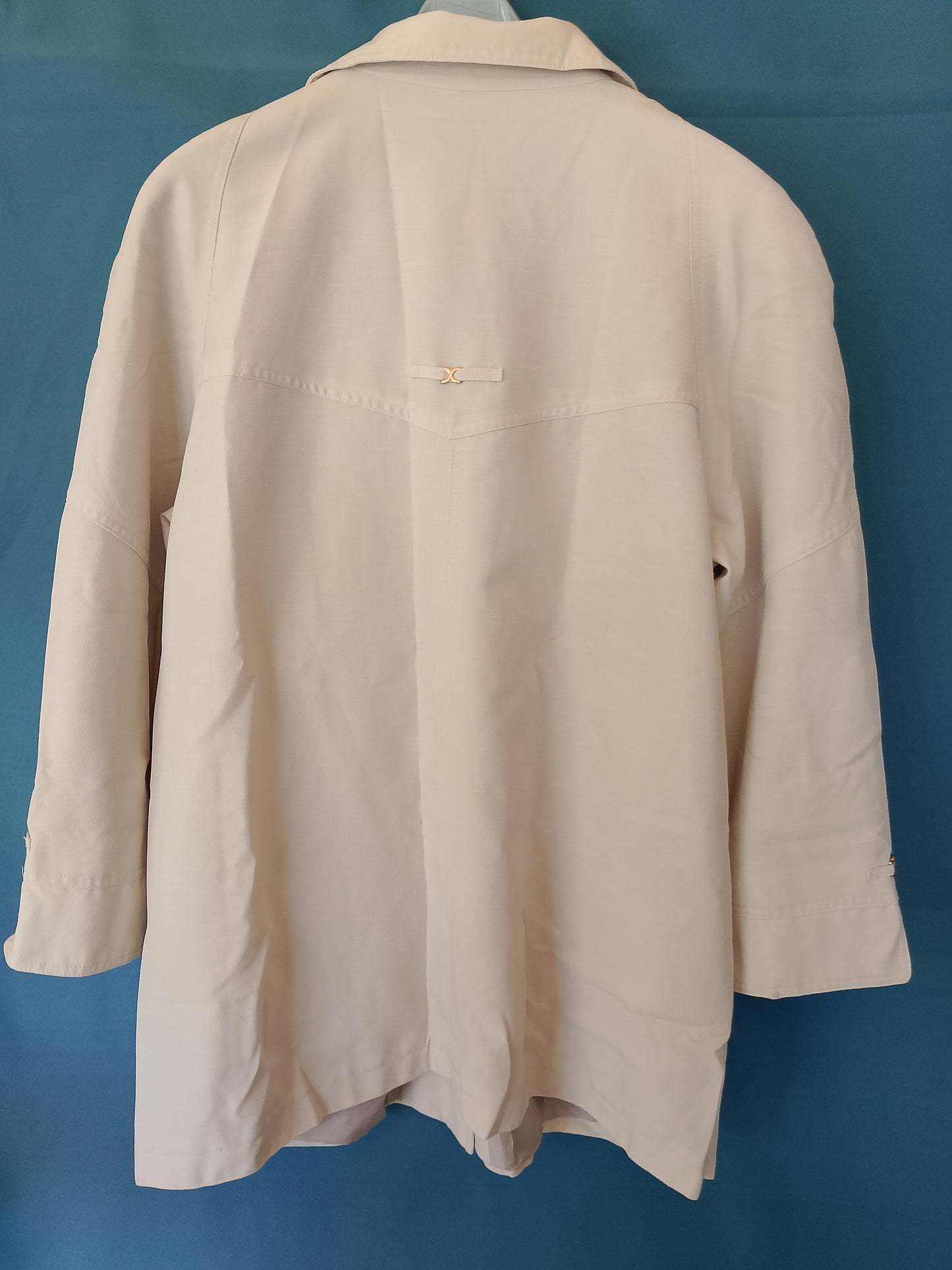 Jachetă/Trench scurt de damă, Culoare bej deschis - Stil Elegant și Versatil!