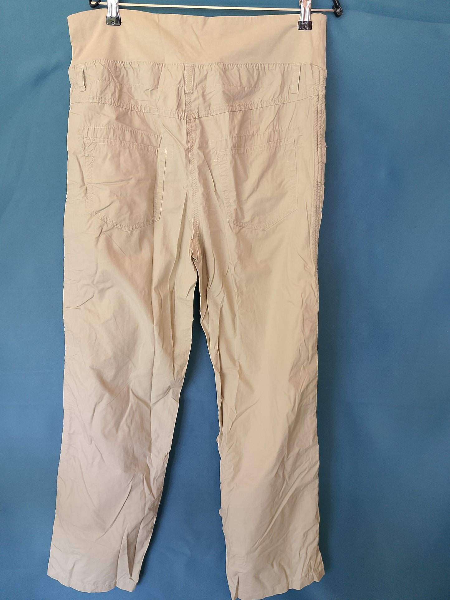 Pantaloni Casual de Maternitate 'C&A', Mărimea 38, Culoare Bej - Confort și Stil pentru viitoarele mămici!