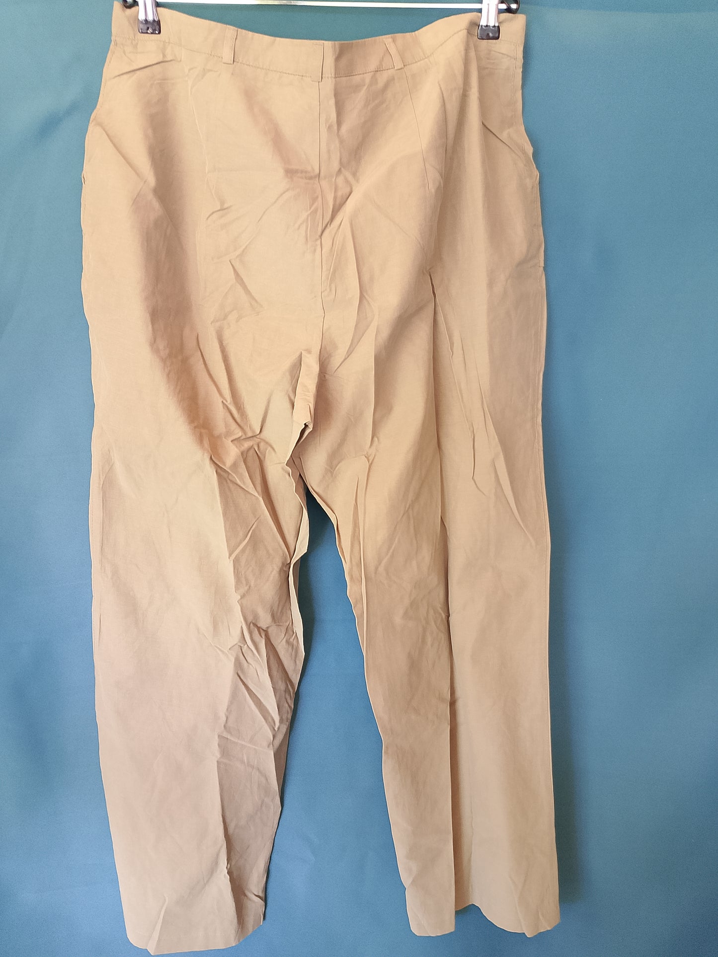 Pantaloni Casual de damă, Culoare Bej, Mărimea 48, NOI cu etichetă - Confort și Stil!