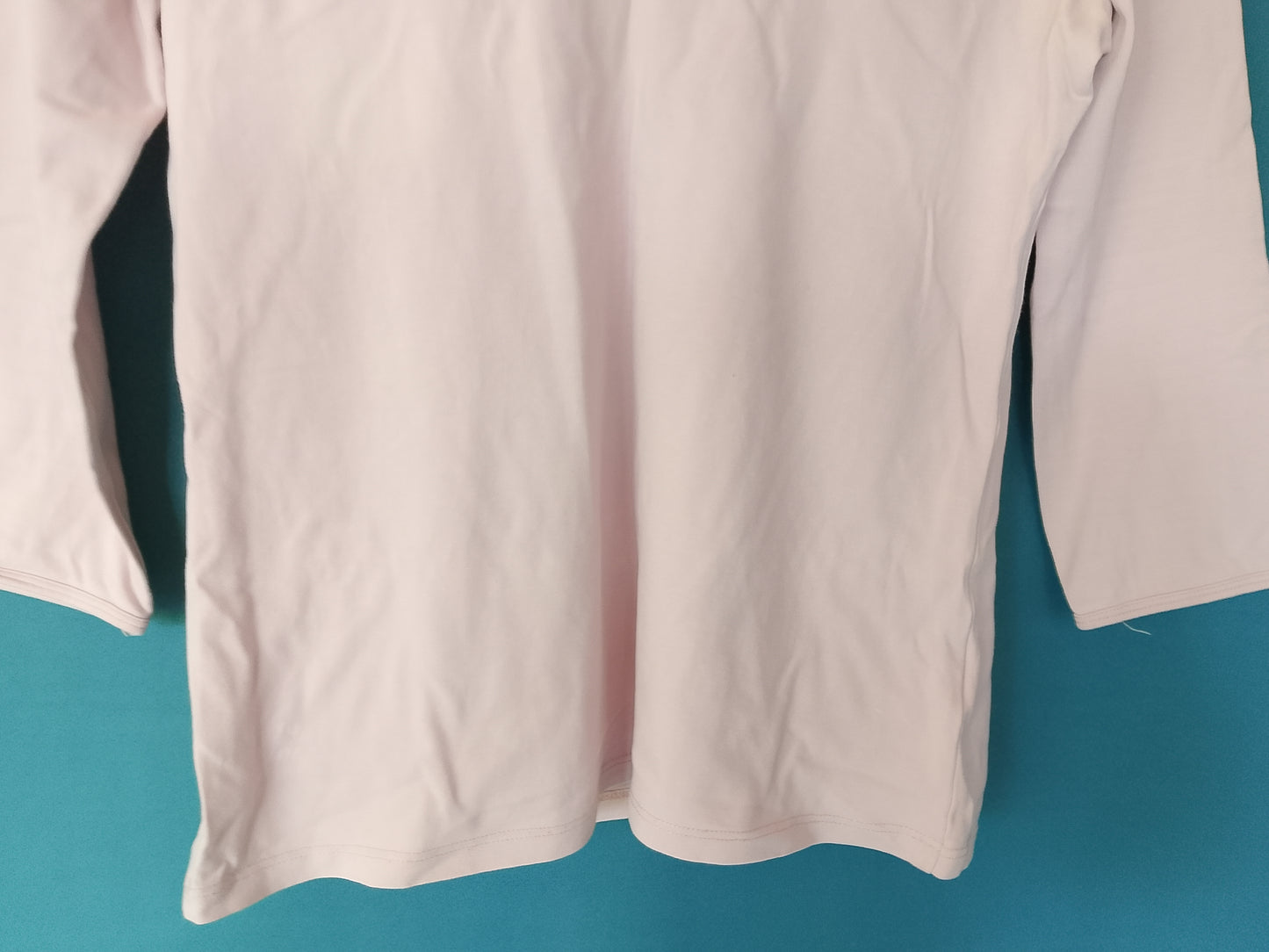 Bluză de Damă, Mânecă 3/4, Culoare Roz Pal - Eleganță Casual pentru Femei!