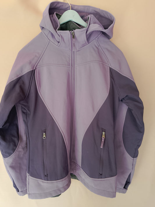 Geacă softshell Free Country, mov/gri, ideală pentru activități outdoor, mărimea M