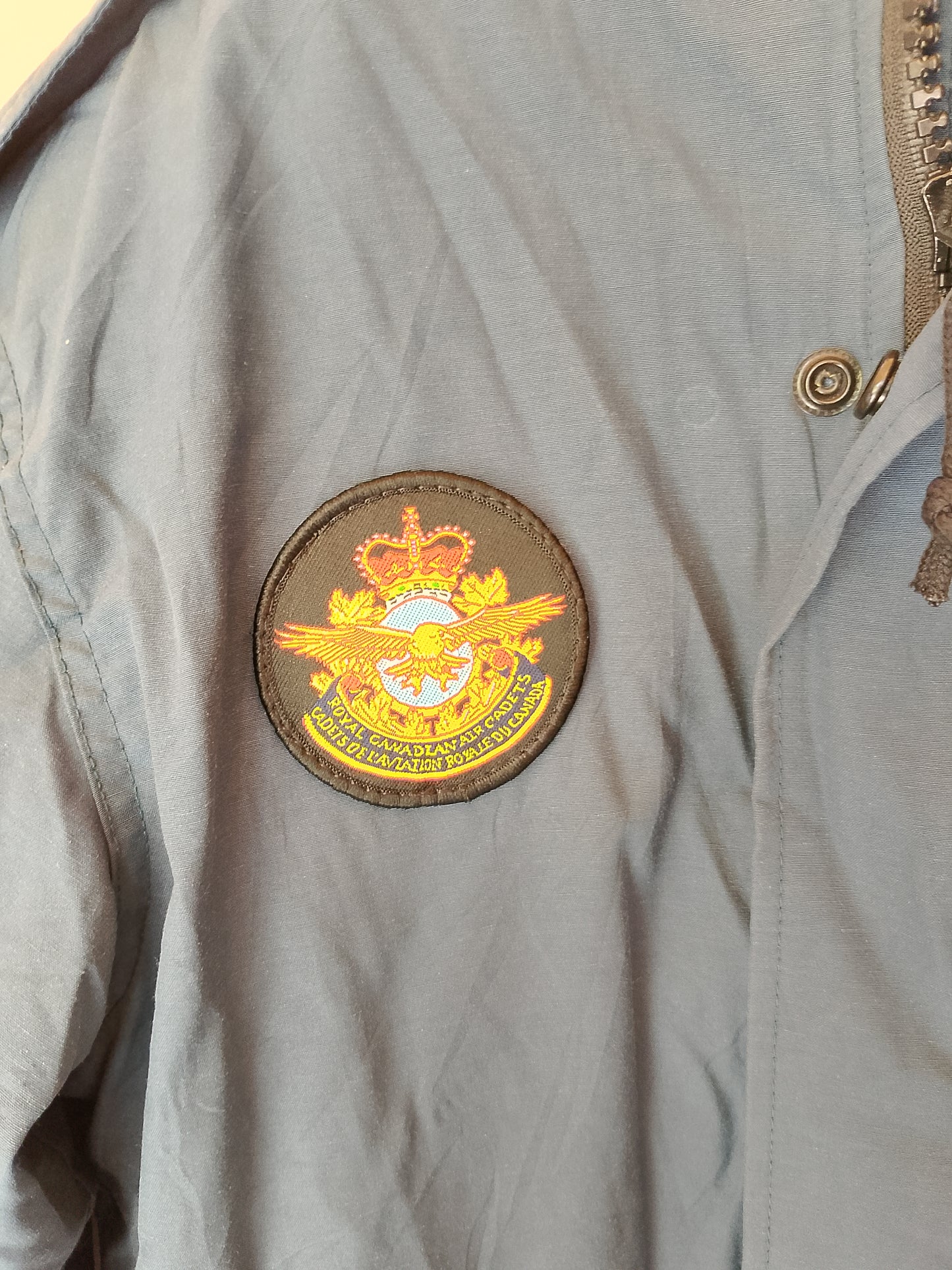 Geacă militară Logistik unicorp, bleumarin, cu căptușeală fleece, fabricată în Canada