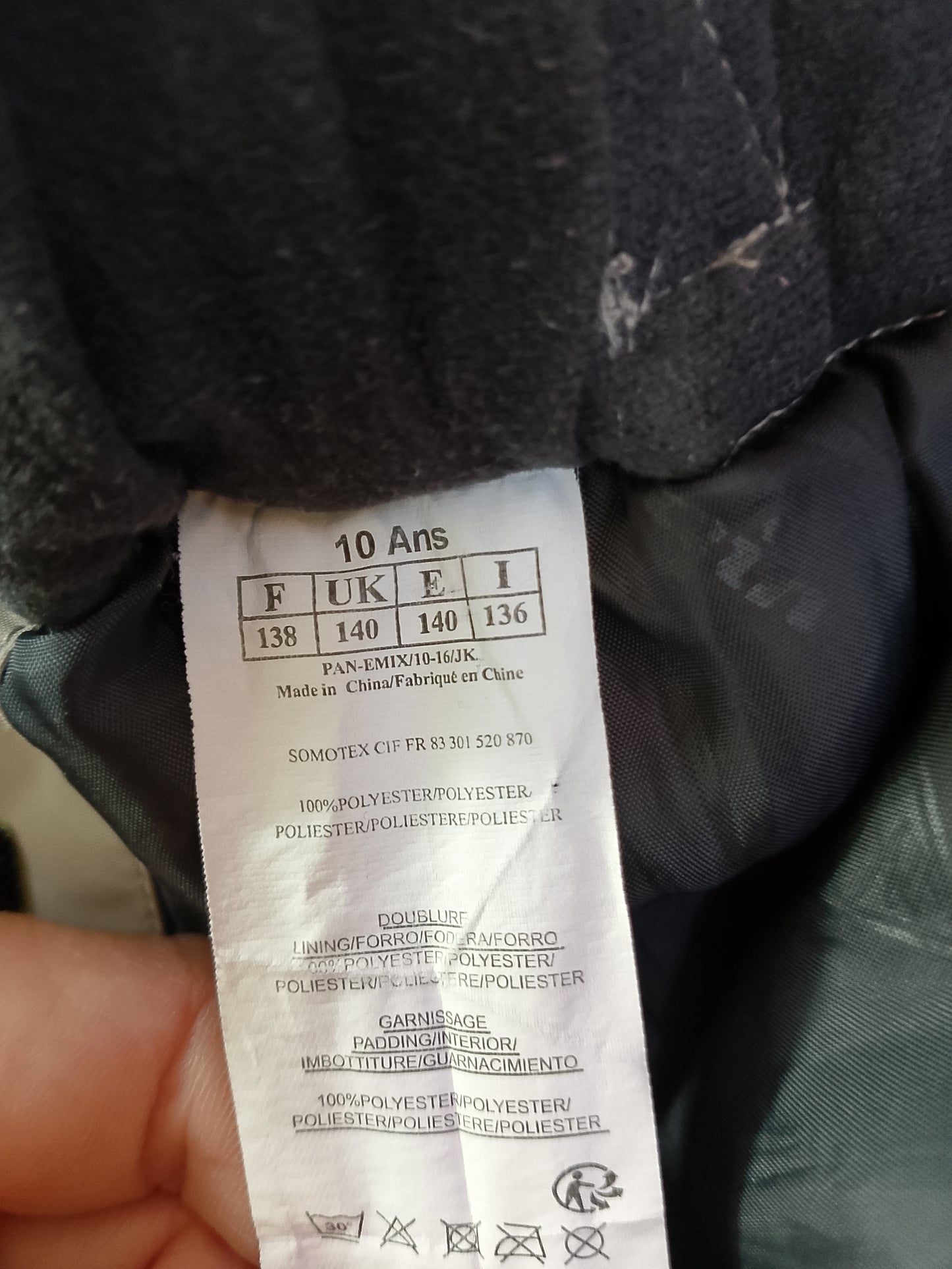 Pantaloni de schi/snowboard pentru copii Peak Mountain, mărime 10 ani. Gata de aventura pe pârtie!