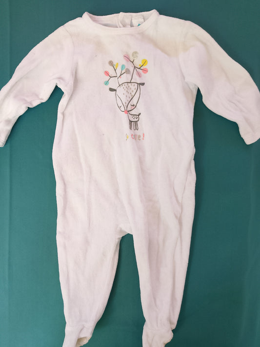 Pijamale pufoase pentru bebeluși cu design de căprioară - Visuri dulci și călduroase!