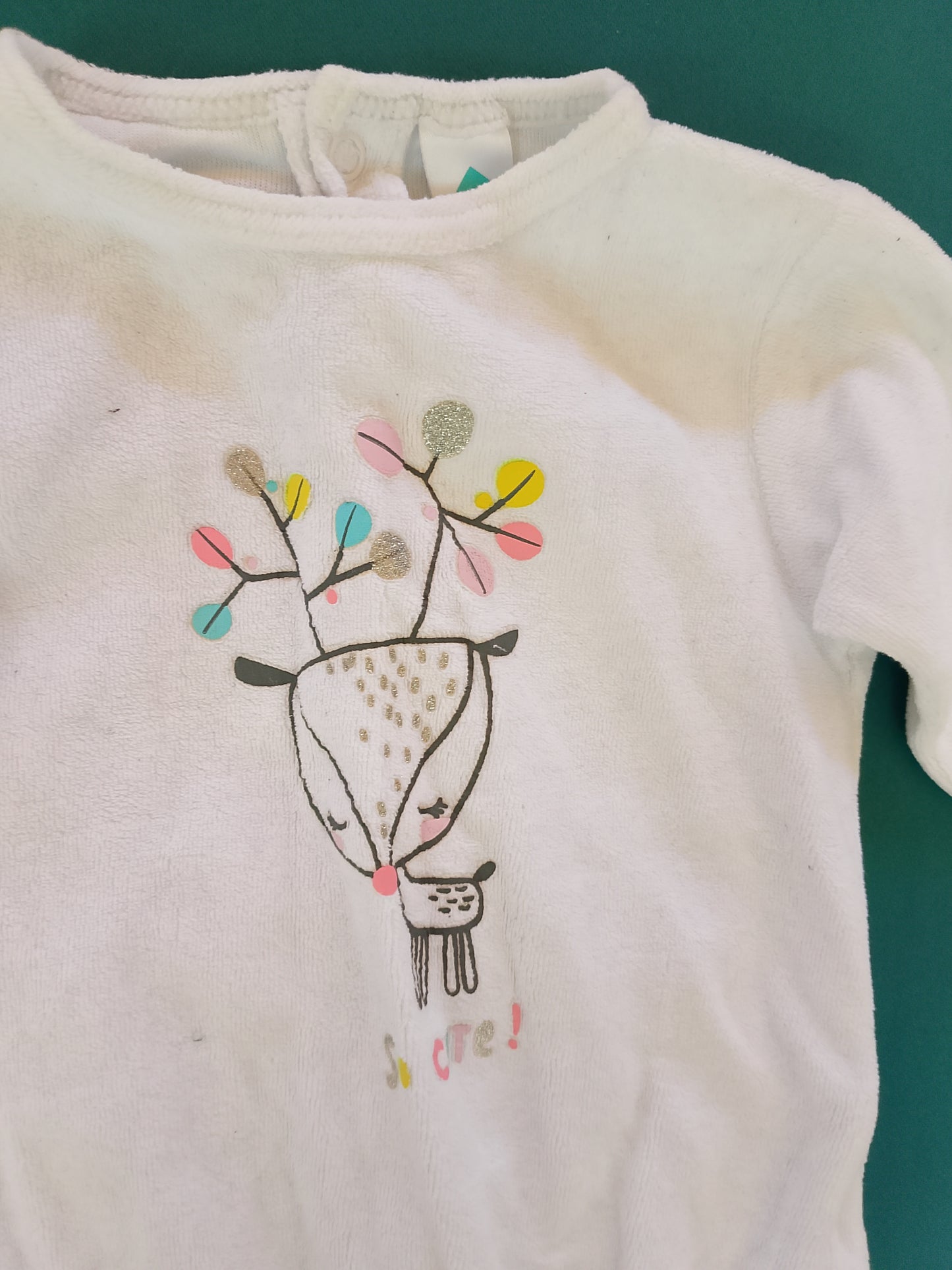 Pijamale pufoase pentru bebeluși cu design de căprioară - Visuri dulci și călduroase!