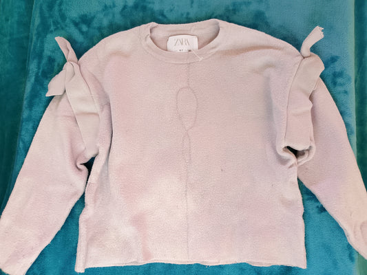 Pulover Zara Baby cu funde pe umeri - un model chic pentru cei mici! 6-7 ani.