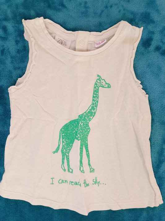 Bluză Zara Baby cu imprimeu girafă - stil și prospețime pentru zilele de vară!