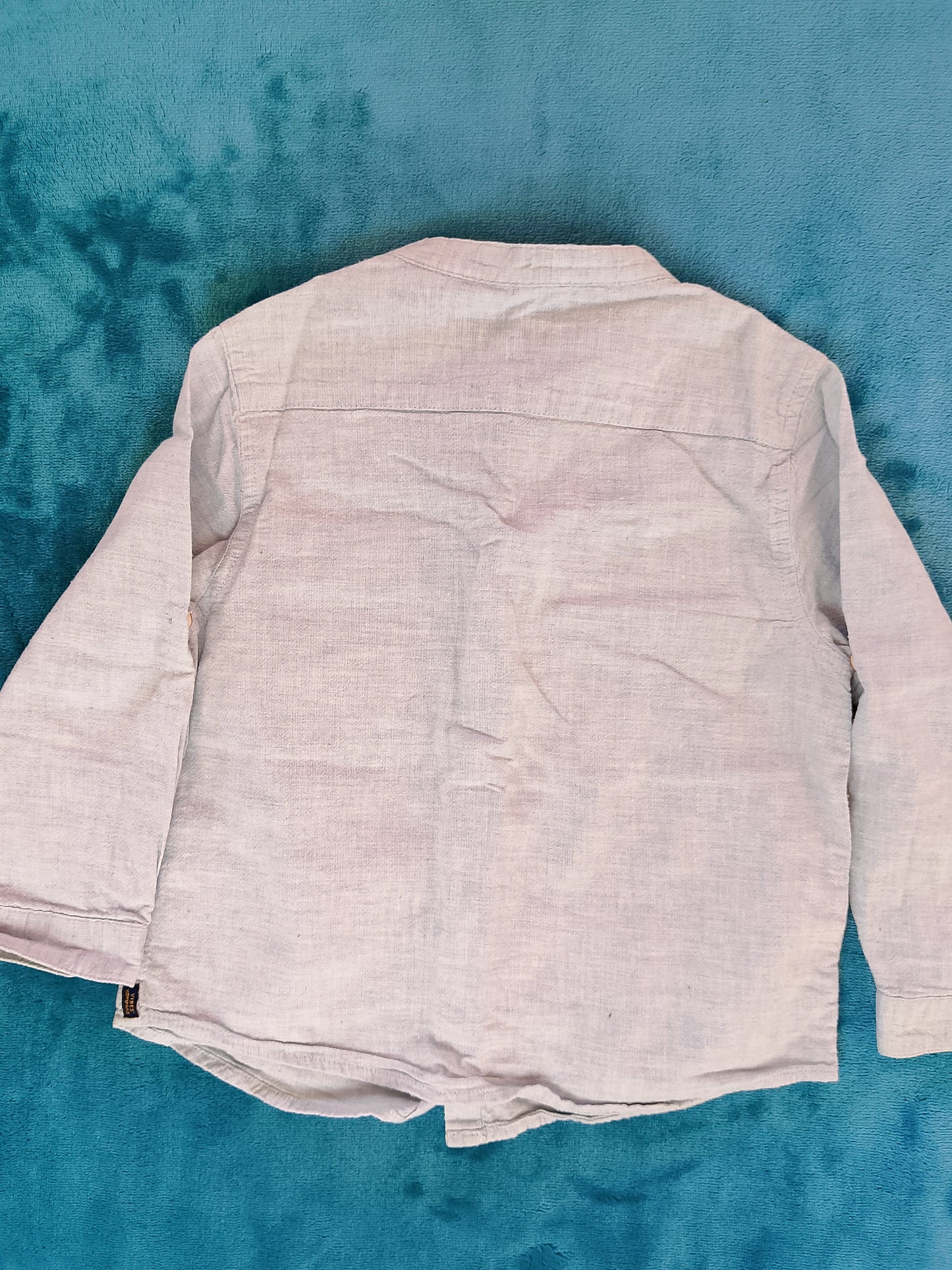 Cămașă Zara cu guler mandarin - eleganță și confort pentru cei mici! 18-24 luni.