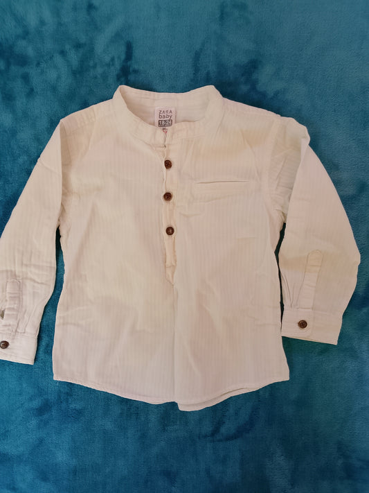 Cămașă Elegantă Zara Baby (18-24 Luni / 86 cm) – Perfectă pentru Ocazii Speciale!