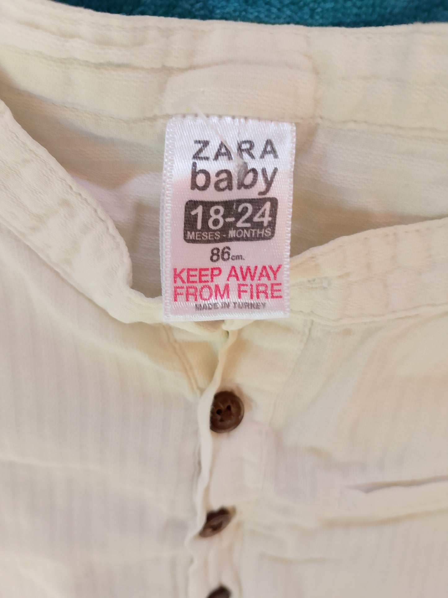 Cămașă Elegantă Zara Baby (18-24 Luni / 86 cm) – Perfectă pentru Ocazii Speciale!