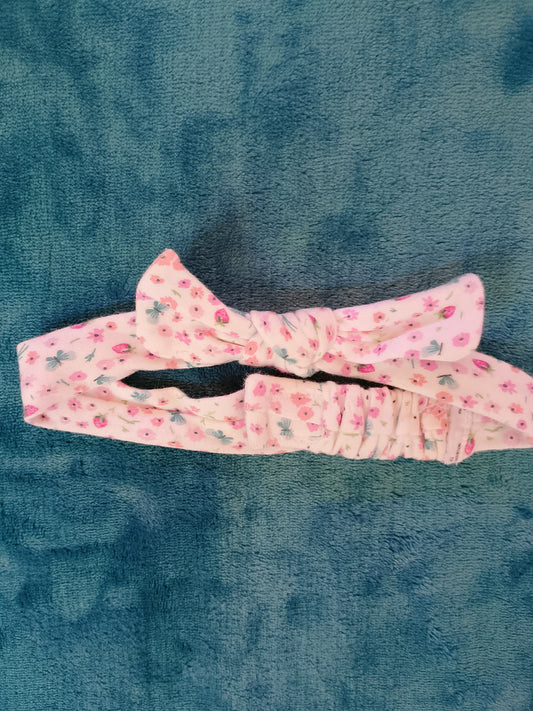 Bentiță Florală cu Fundiță pentru Bebelusi/Fetițe – Accesorii Dulci și Vesele!