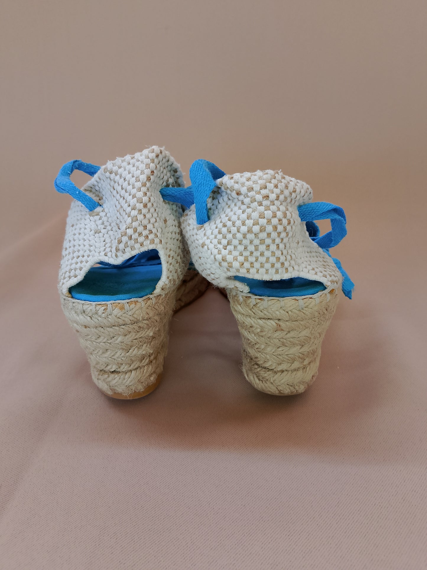 Espadrile Elegante Turcoaz cu Talpă de Iută – Stil Estival și Confort!