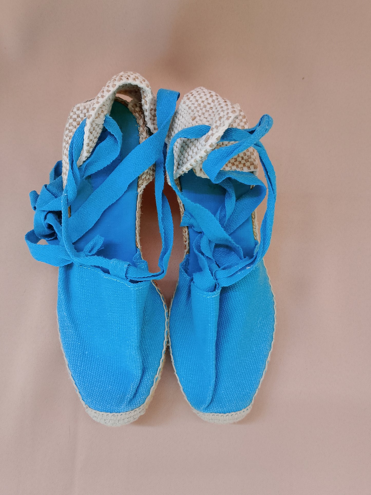 Espadrile Elegante Turcoaz cu Talpă de Iută – Stil Estival și Confort!