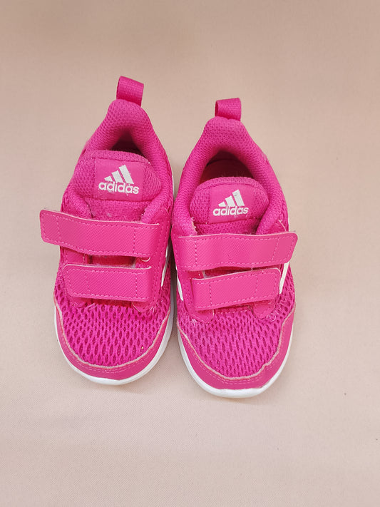 Adidași "Adidas" roz neon pentru fetițe - Energie și confort la fiecare pas! Marime 22.