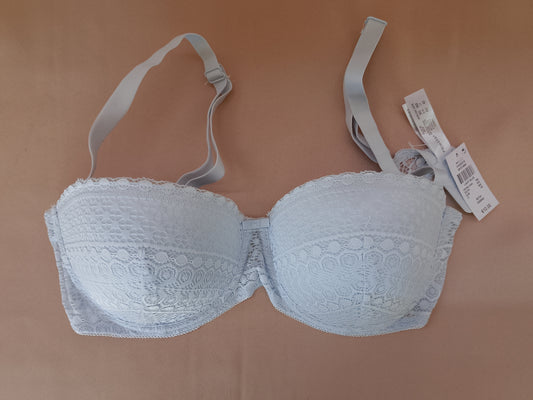 Delicatețe Cromatică: Sutien Primark cu Dantelă Fină, Nuanță Light Blue – Confort și Stil! 80D
