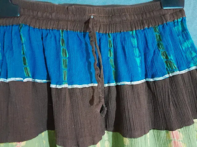 Fusta lunga multicolor. 100% bumbac.